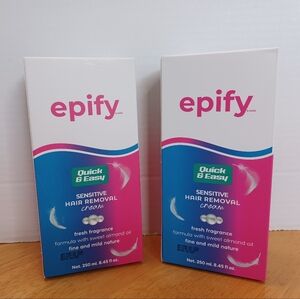 New EPIFY SENSITIVE HAIR REMOVAL CREAM Lot of 2 (8.45 fl oz) Sealed (Exp 9/27)